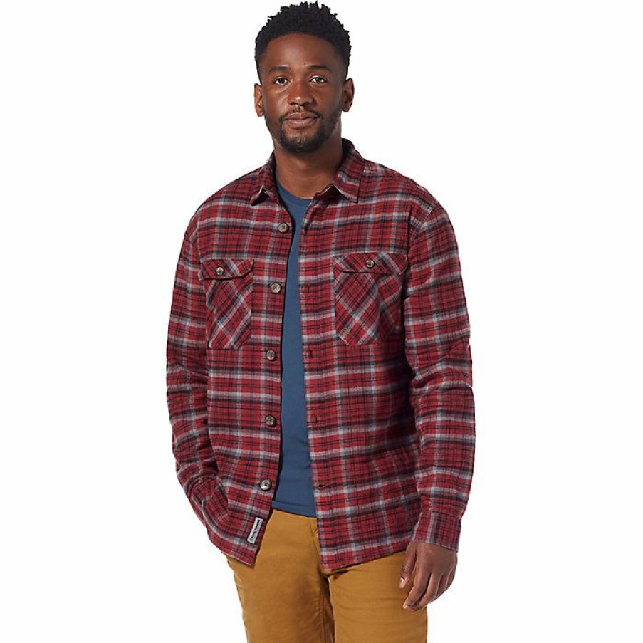 Mens Clothing * | Royal Robbins Men'S Snowcap Lined Flannel Ls Shirt