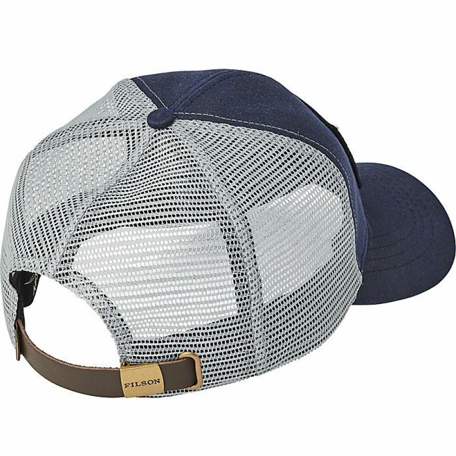 Outerwear * | Filson Logger Mesh Cap Navy