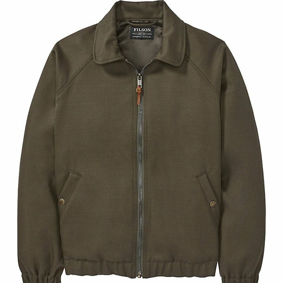 Womens Outerwear * | Filson Women'S Whipcord Bomber Jacket Root