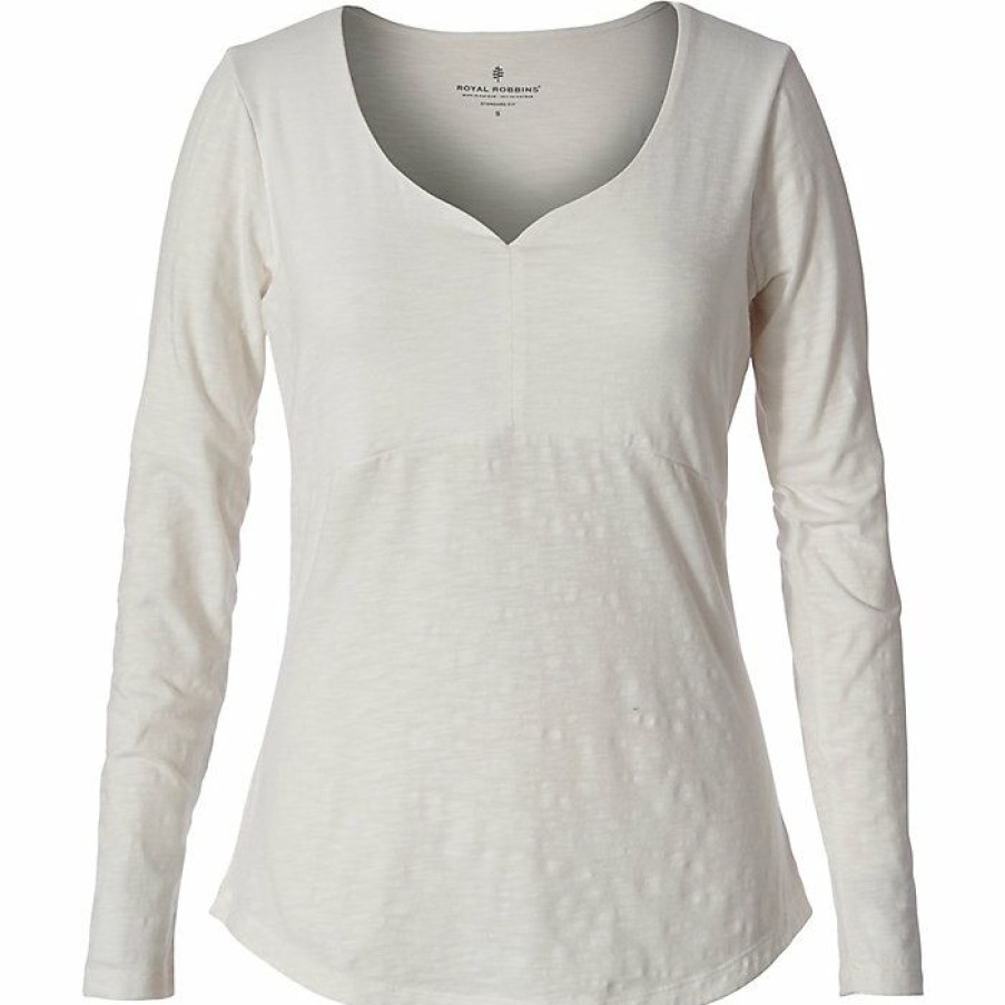 Womens Clothing * | Royal Robbins Women'S Yosemite Ls Top Creme