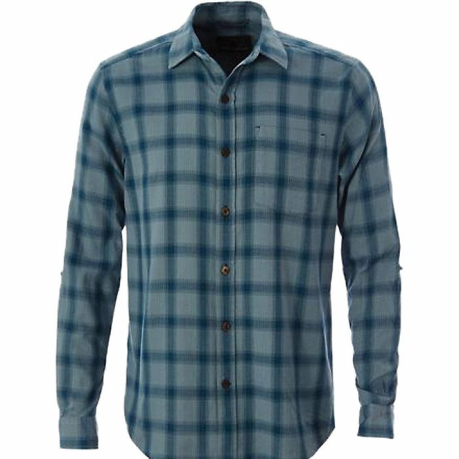 Mens Clothing * | Royal Robbins Men'S Cool Mesh Eco Ii Plaid Ls Shirt