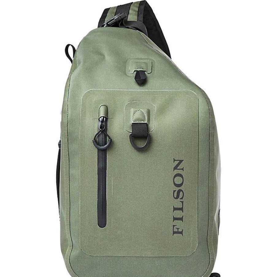 Water Sports Gear * | Filson Dry Sling Pack Green