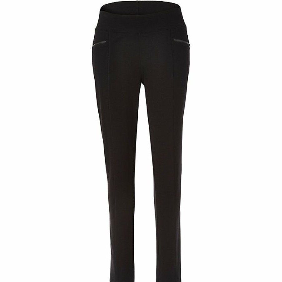 Womens Clothing * | Royal Robbins Women'S Lucerne Ponte Slim Leg Pant Jet Black