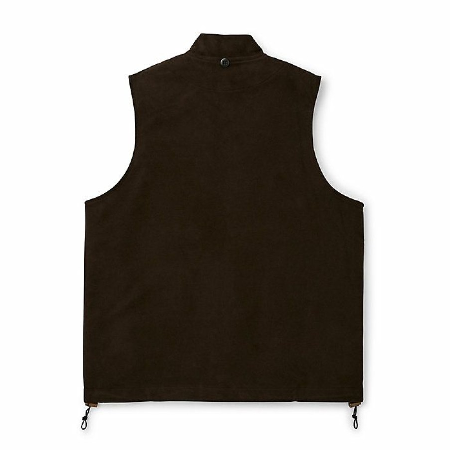 Mens Outerwear * | Filson Men'S Moleskin Vest Liner Brown