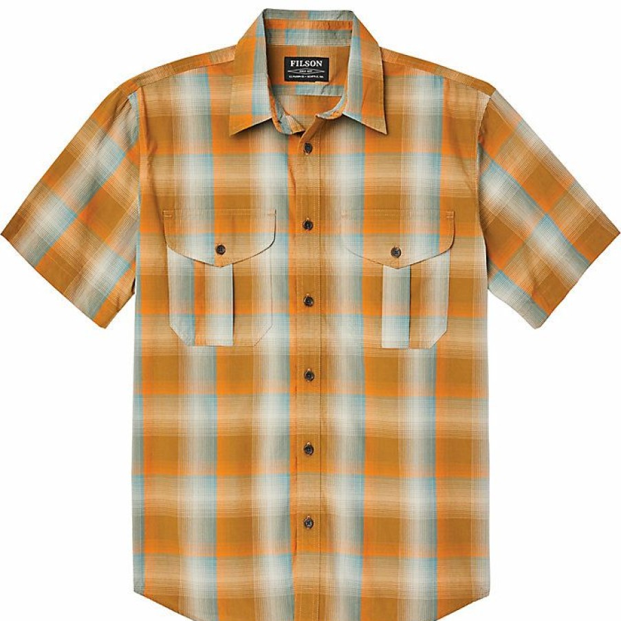 Mens Clothing * | Filson Men'S Short Sleeve Feather Cloth Shirt