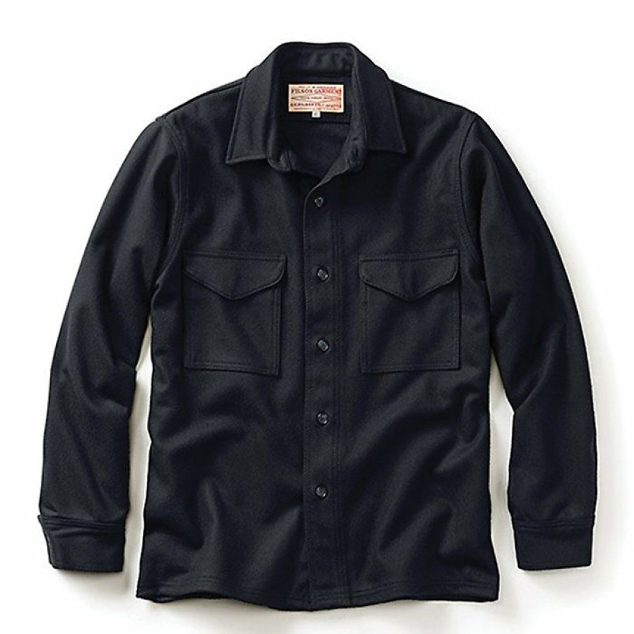 Mens Clothing * | Filson Men'S Jac Shirt Navy