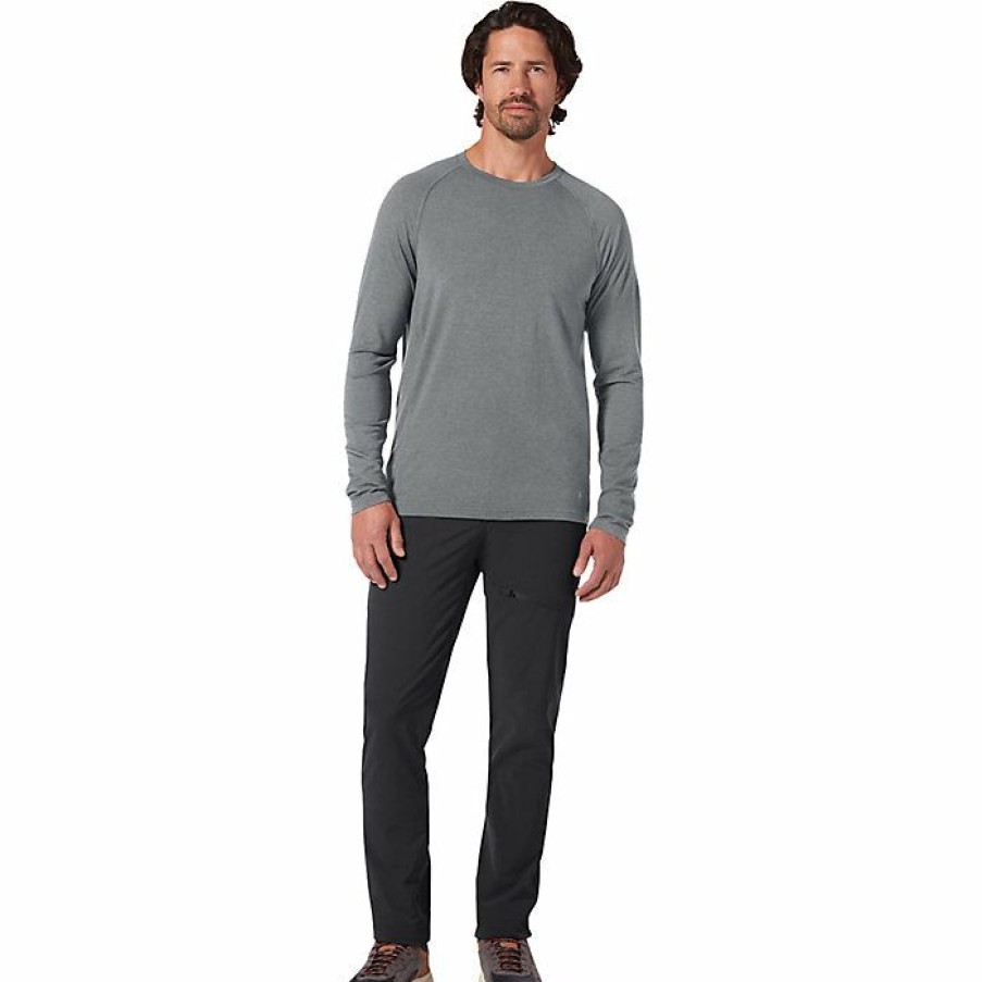 Mens Clothing * | Royal Robbins Men'S Venturelayer 200 Ls Top River Rock Heather