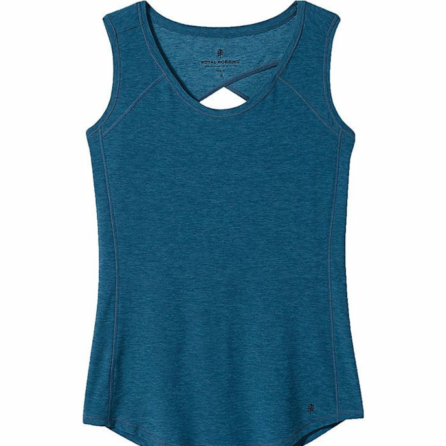 Womens Clothing * | Royal Robbins Women'S Tech Travel Tank Stellar Heather