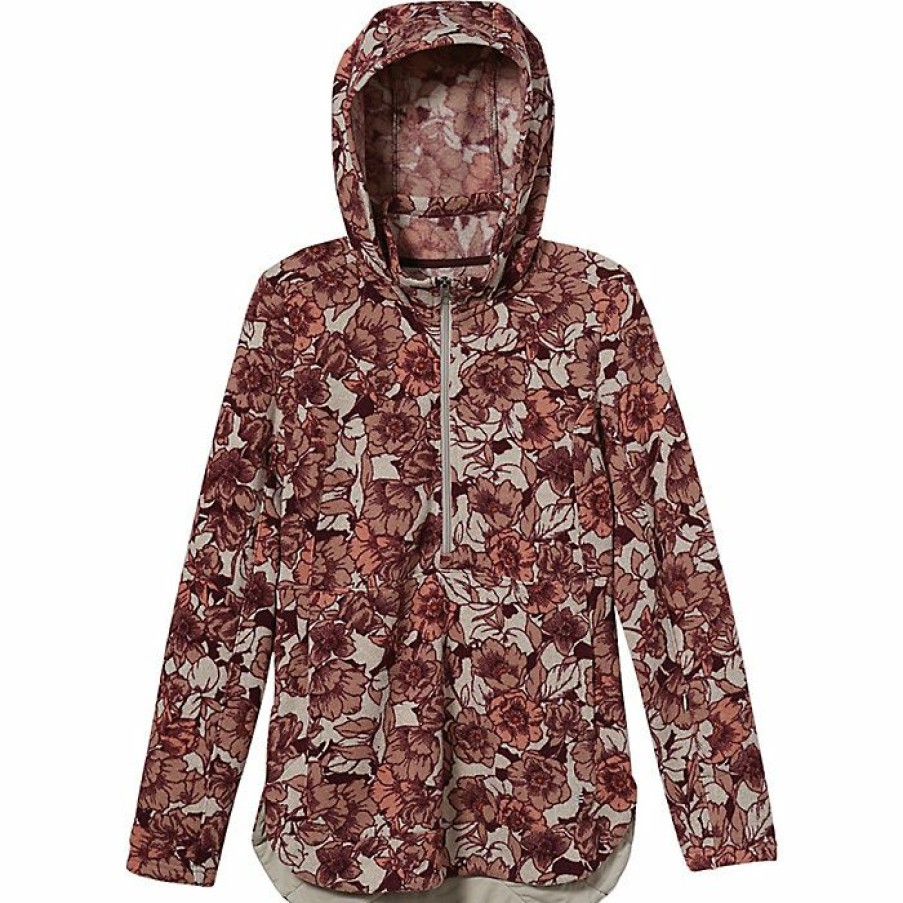 Womens Clothing * | Royal Robbins Women'S Sentinel Peak Pullover Fudge Print