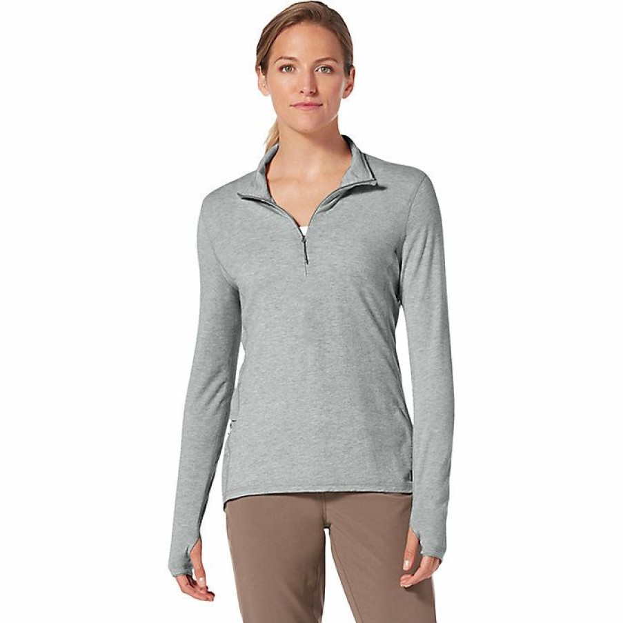 Womens Clothing * | Royal Robbins Women'S Venturelayer 200 1/4 Zip Ls Top