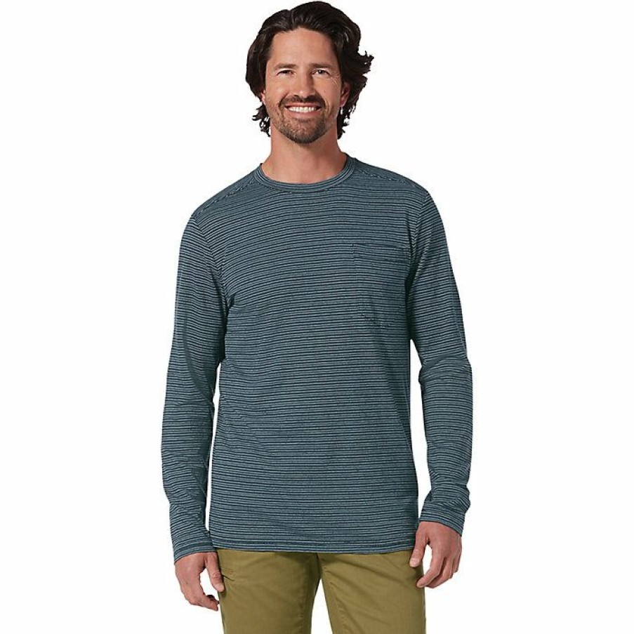 Mens Clothing * | Royal Robbins Men'S Vacationer Crew Ls