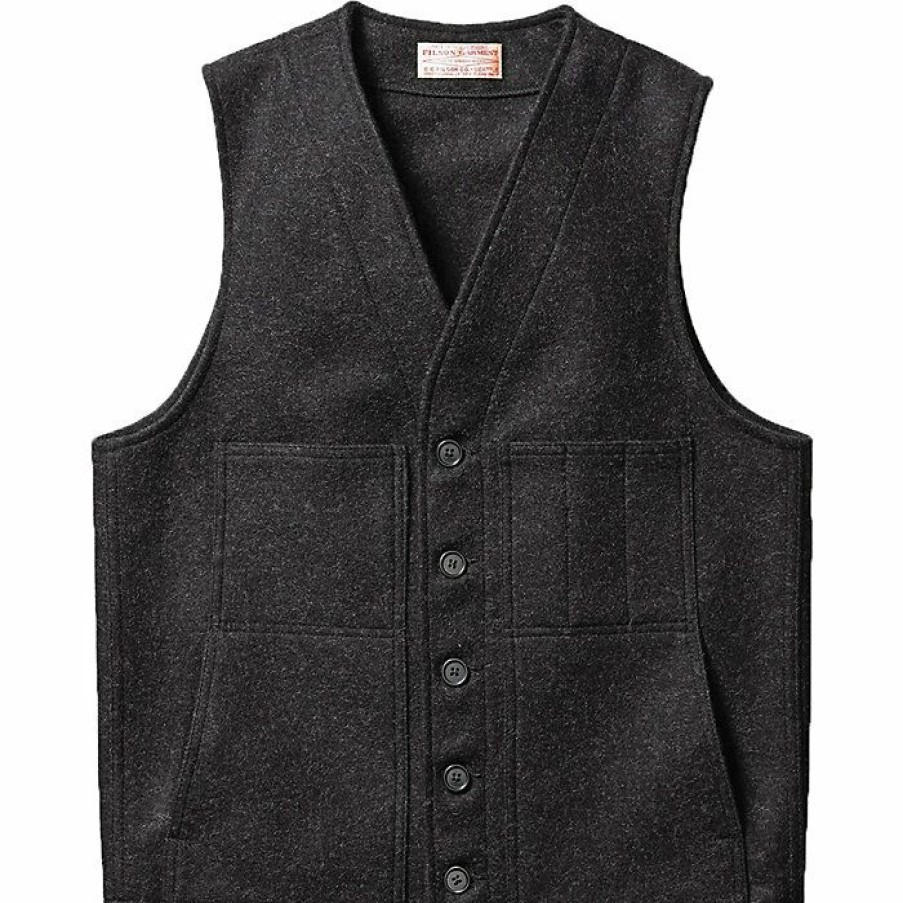 Mens Outerwear * | Filson Men'S Mackinaw Wool Vest