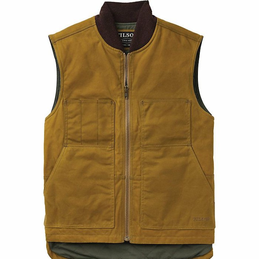 Mens Outerwear * | Filson Men'S Tin Cloth Insulated Work Vest