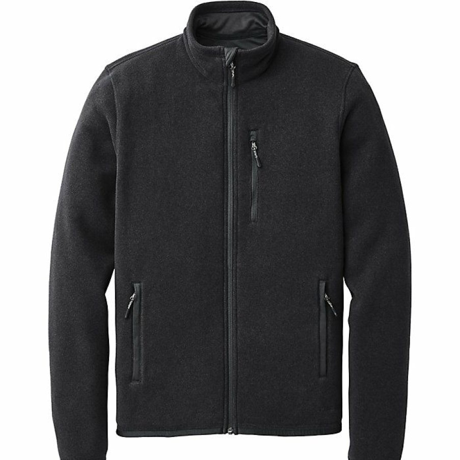 Mens Outerwear * | Filson Men'S Ridgeway Fleece Jacket Black