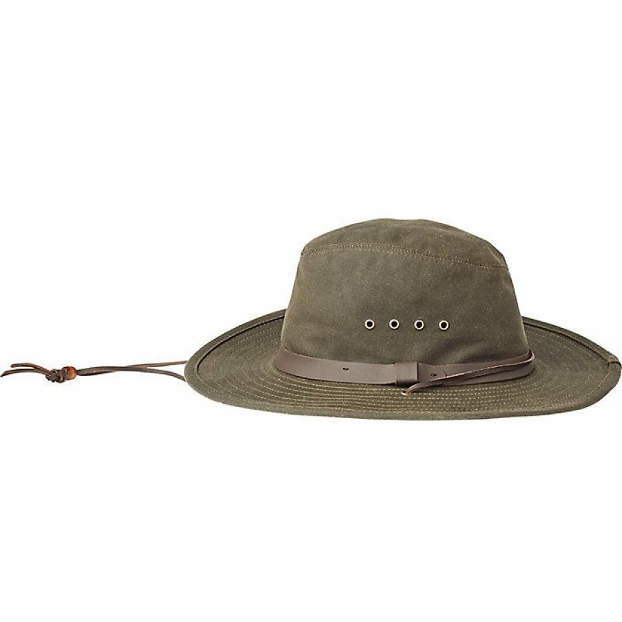 Mens Outerwear * | Filson Tin Bush Hat Dark Tan