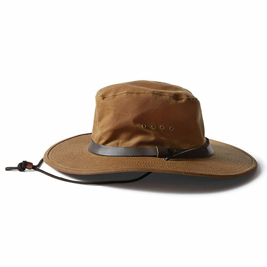 Mens Outerwear * | Filson Tin Bush Hat Dark Tan