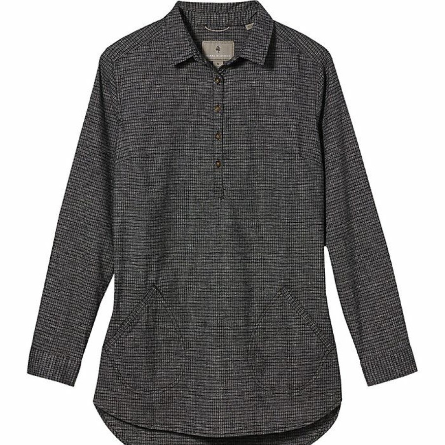 Womens Clothing * | Royal Robbins Women'S Hemp Blend Ls Tunic Charcoal