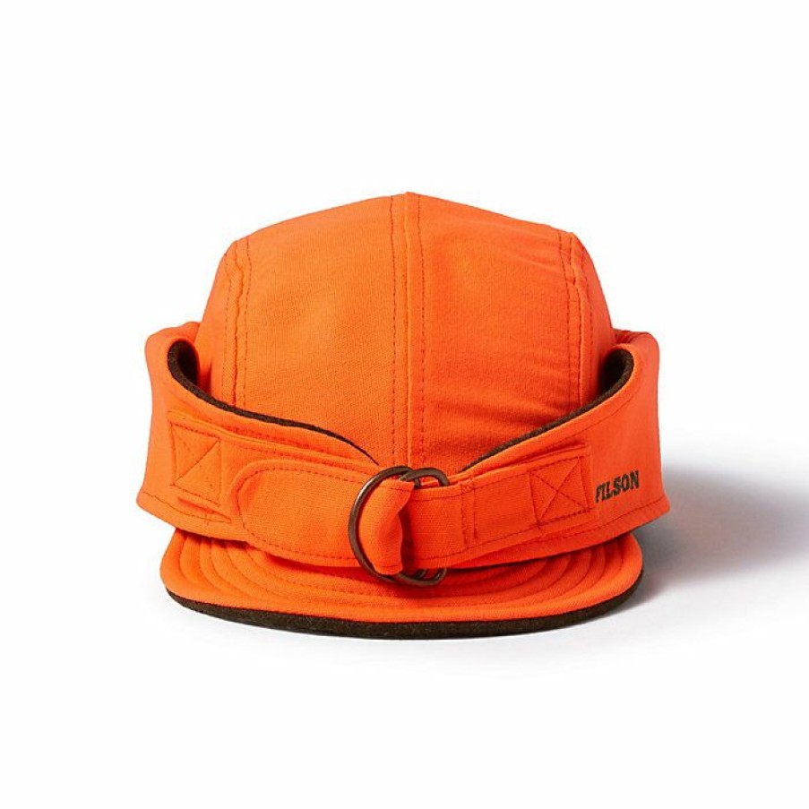 Mens Outerwear * | Filson Big Game Upland Hat Blaze Orange