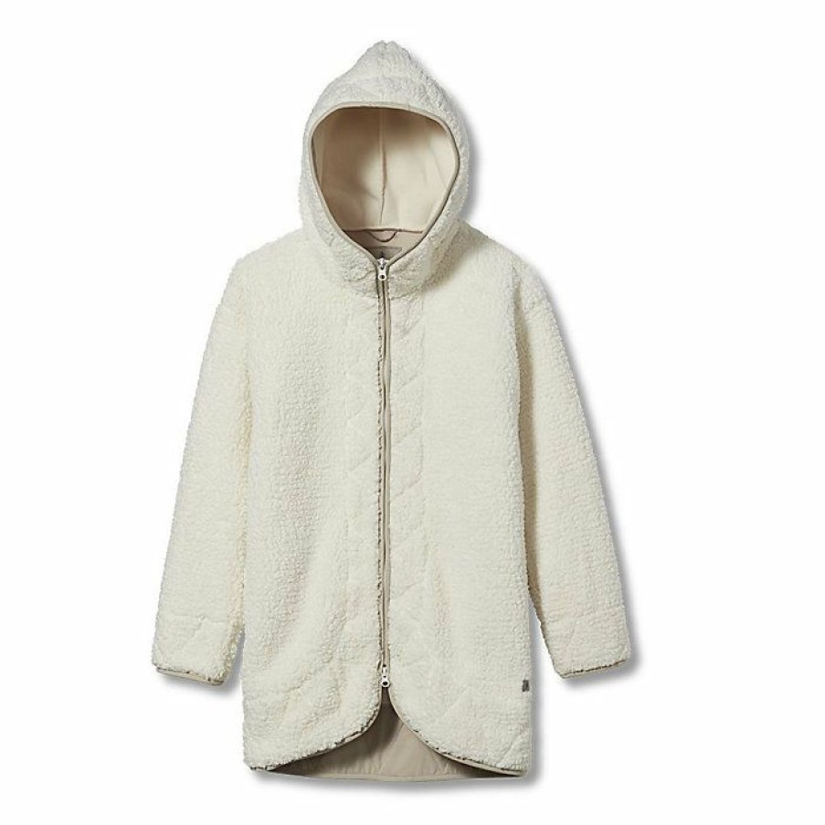 Womens Outerwear * | Royal Robbins Women'S Urbanesque Sherpa Jacket Creme