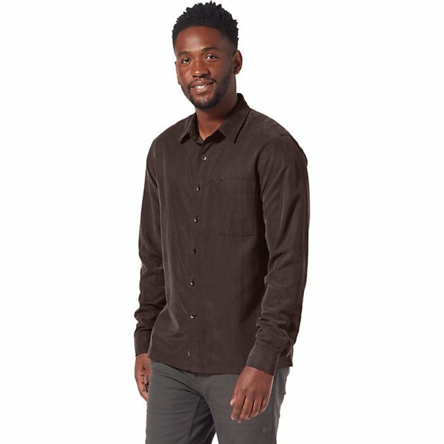 Mens Clothing * | Royal Robbins Men'S Desert Pucker Dry Ls Shirt