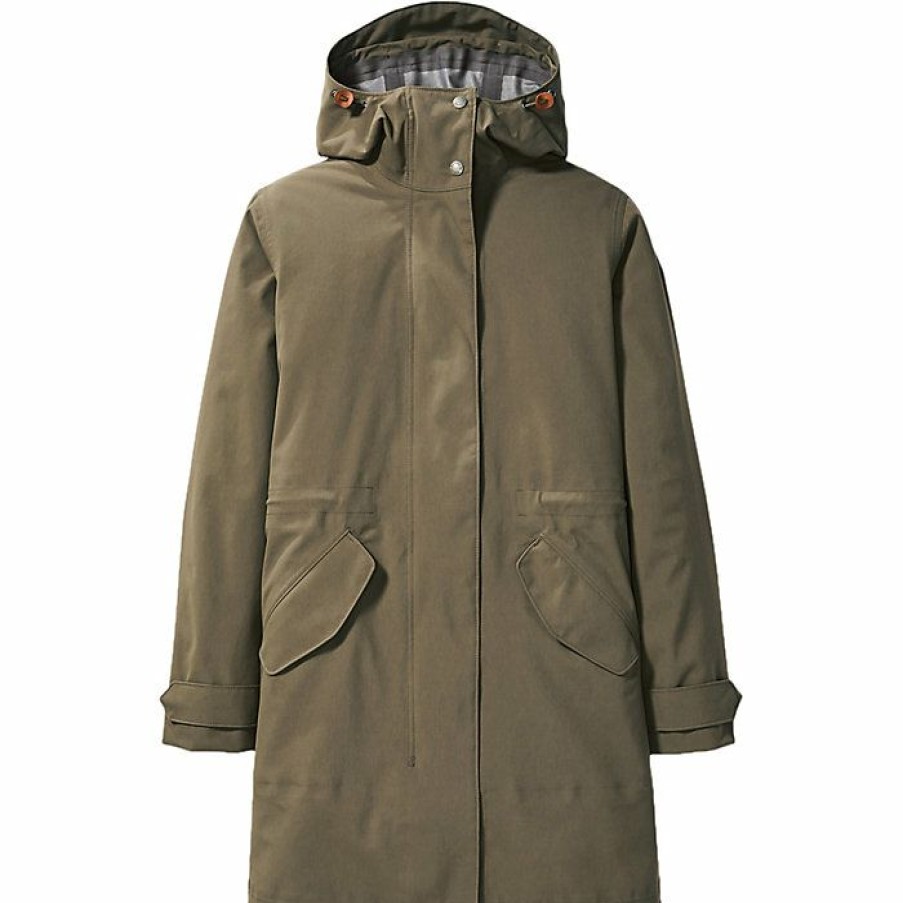 Womens Outerwear * | Filson Women'S Tamarack Rain Shell Jacket Marsh Olive