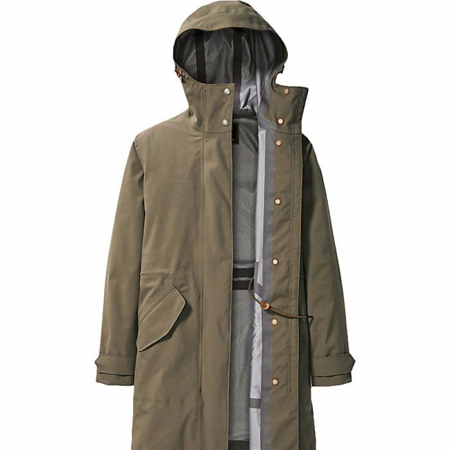 Womens Outerwear * | Filson Women'S Tamarack Rain Shell Jacket Marsh Olive