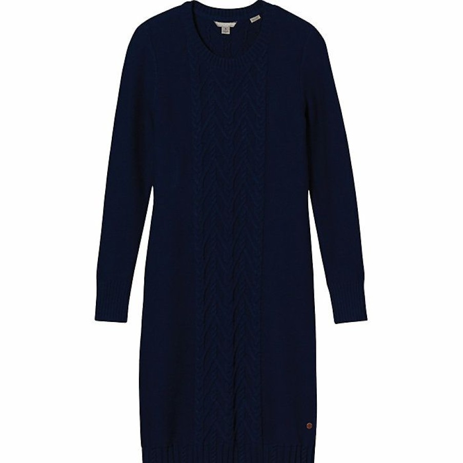 Womens Clothing * | Royal Robbins Women'S Frost Crew Neck Dress Indigo Night