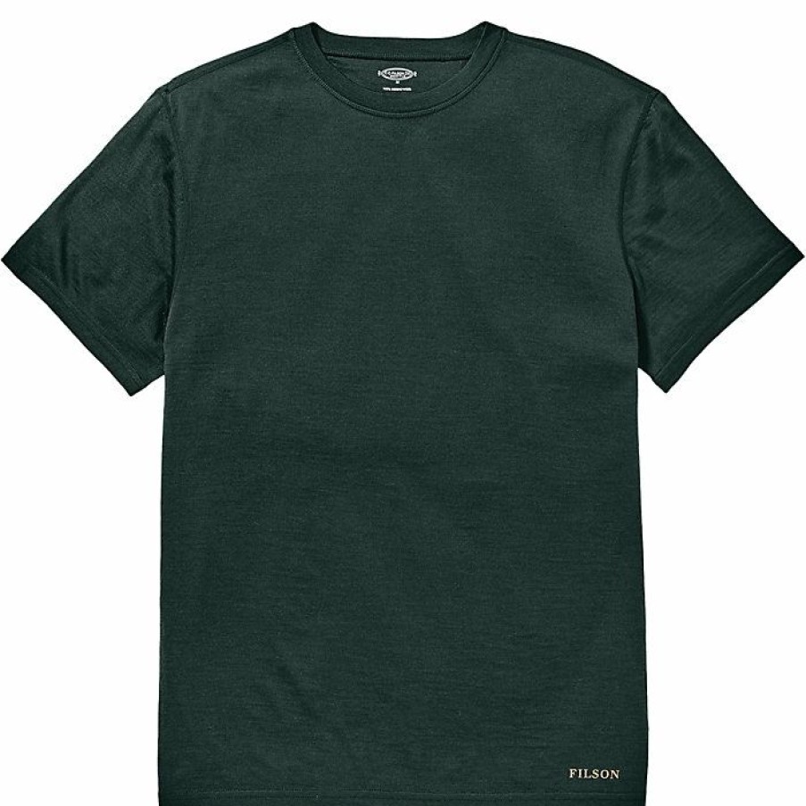 Mens Clothing * | Filson Men'S Merino Wool Ss Crew